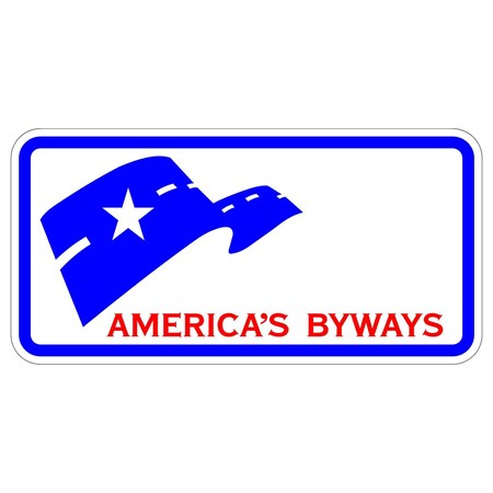 Sign Solutions Usa 12 in Height, 24 in Width, Aluminum, Horizontal Rectangle DUS08HWT2412D6-4a